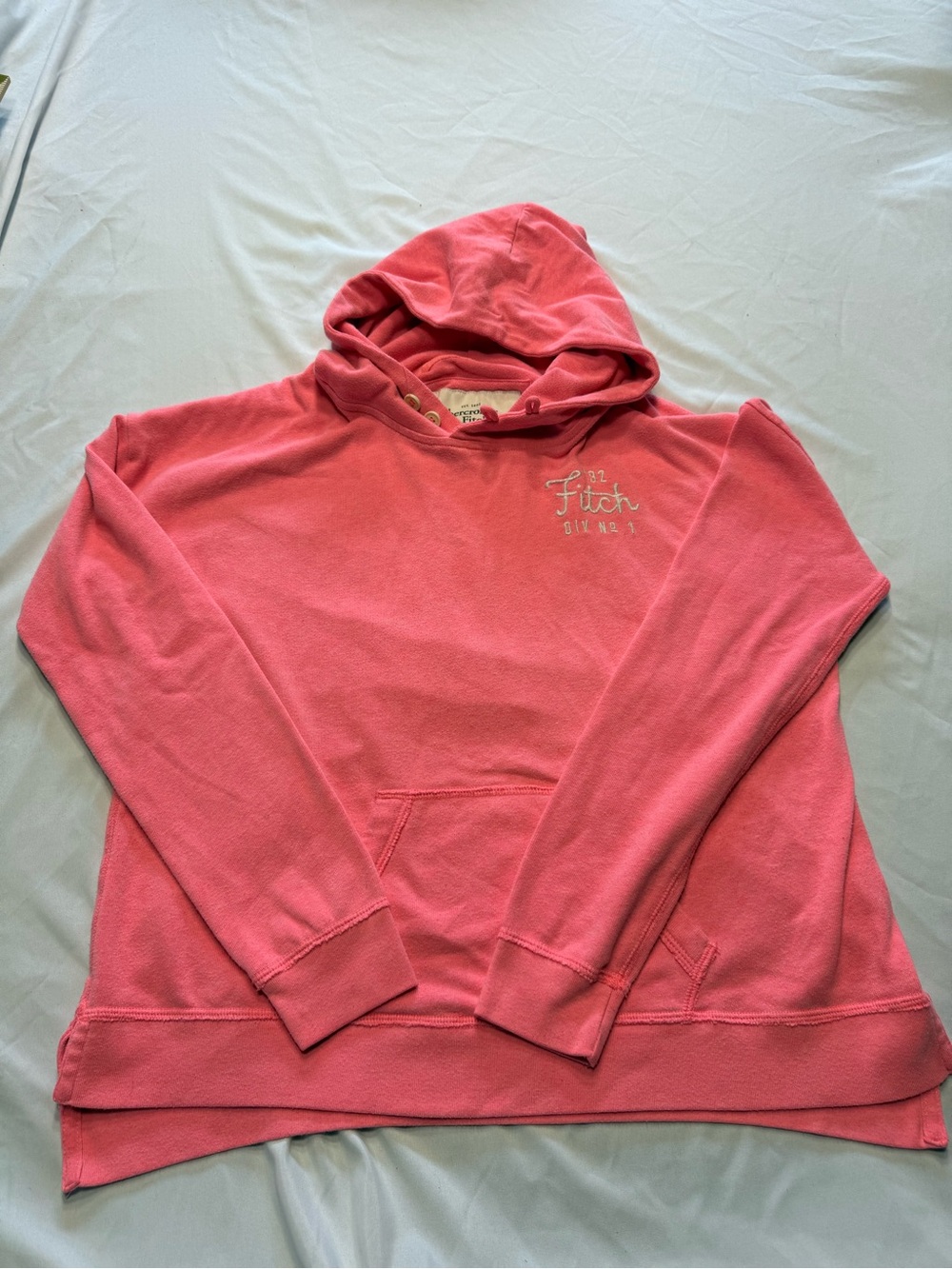 Abercrombie & Fitch Coral Pink Hoodie Sweatshirt